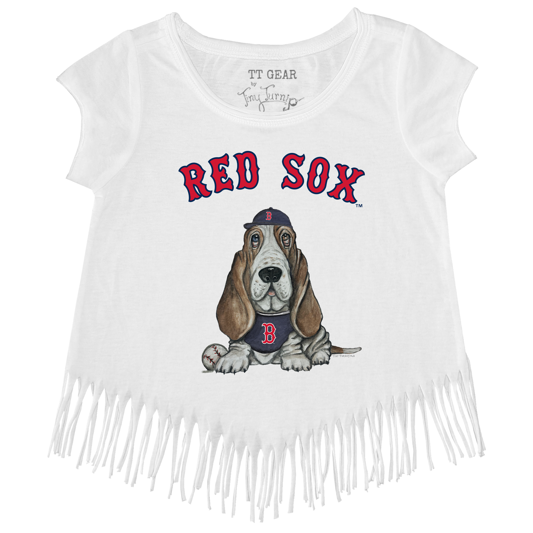 Boston Red Sox Puddy Fringe Tee - Tiny Turnip