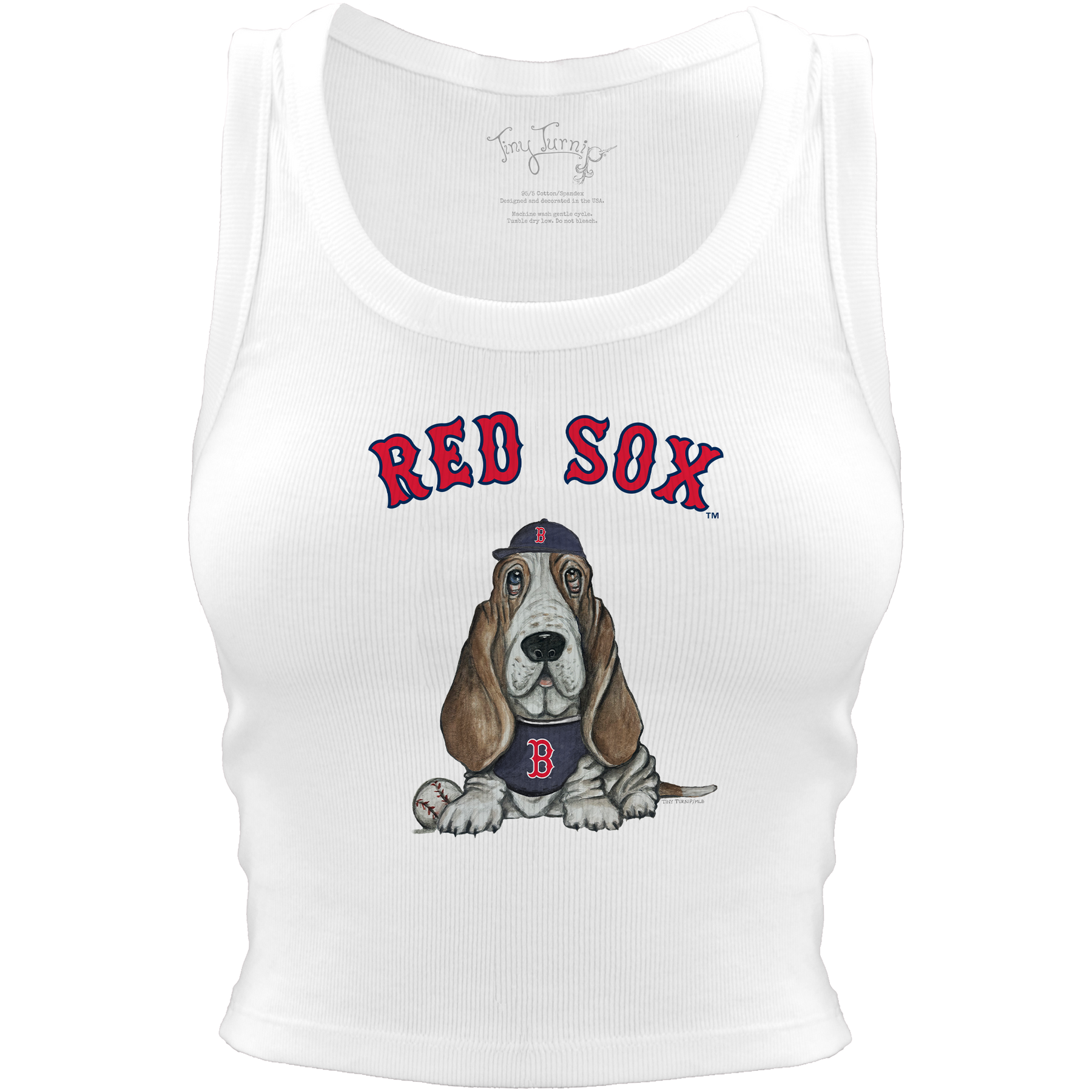 Boston Red Sox Puddy Crop Tank - Tiny Turnip