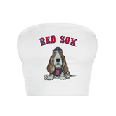 Boston Red Sox Puddy Crop Tube Top - Tiny Turnip