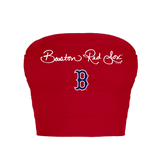 Boston Red Sox Logo Script Crop Tube Top