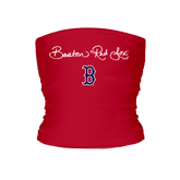Boston Red Sox Logo Script Tube Top - Tiny Turnip