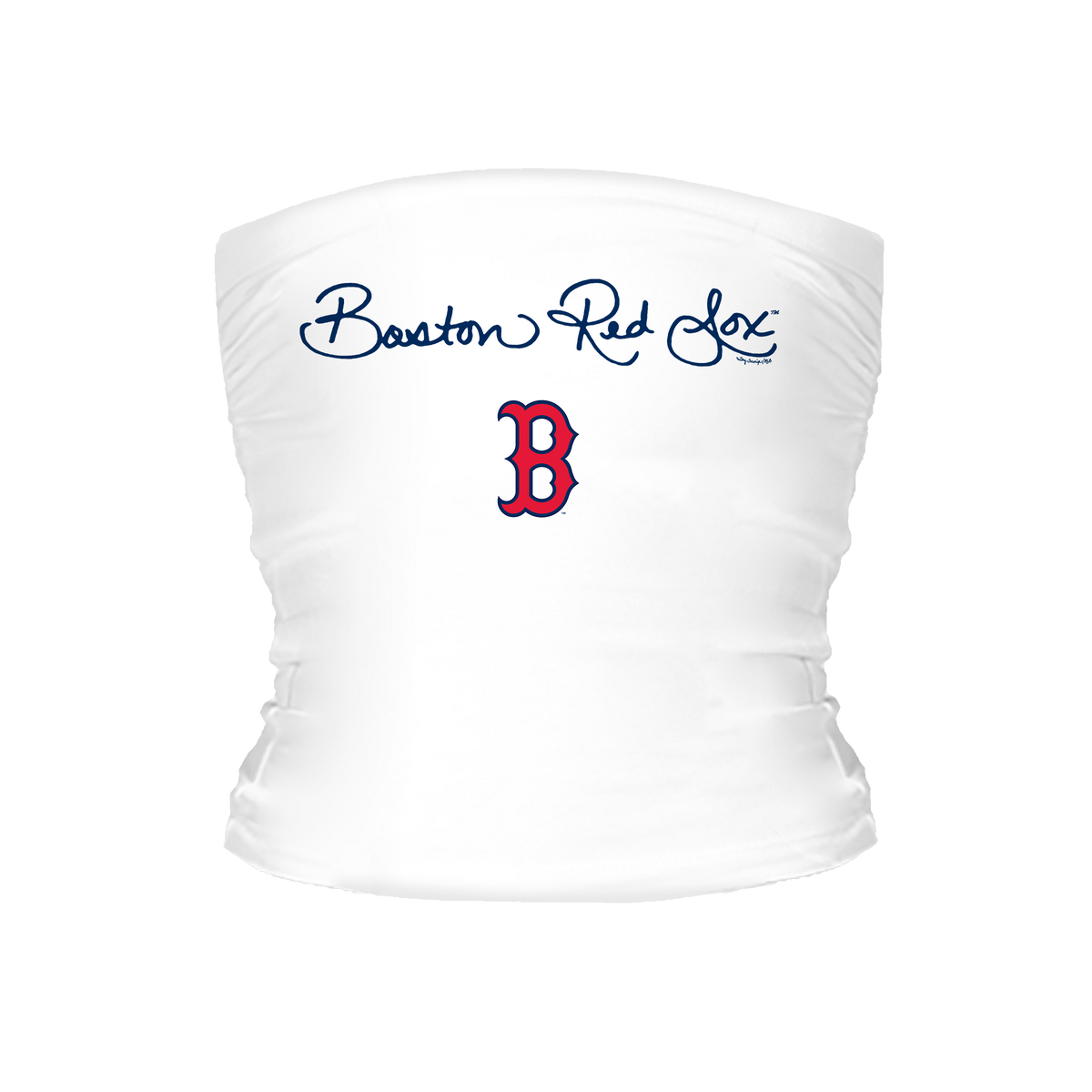 Boston Red Sox Logo Script Tube Top - Tiny Turnip