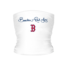 Boston Red Sox Logo Script Tube Top - Tiny Turnip