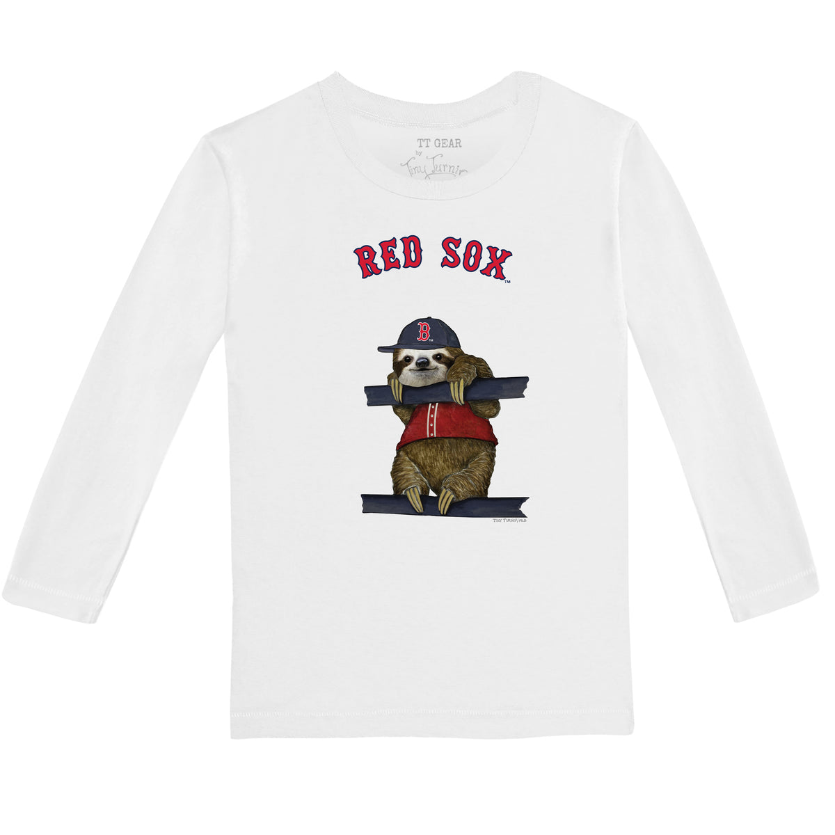 Boston Red Sox Sloth Long-Sleeve Tee Shirt