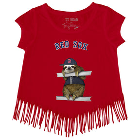 Boston Red Sox Sloth Fringe Tee