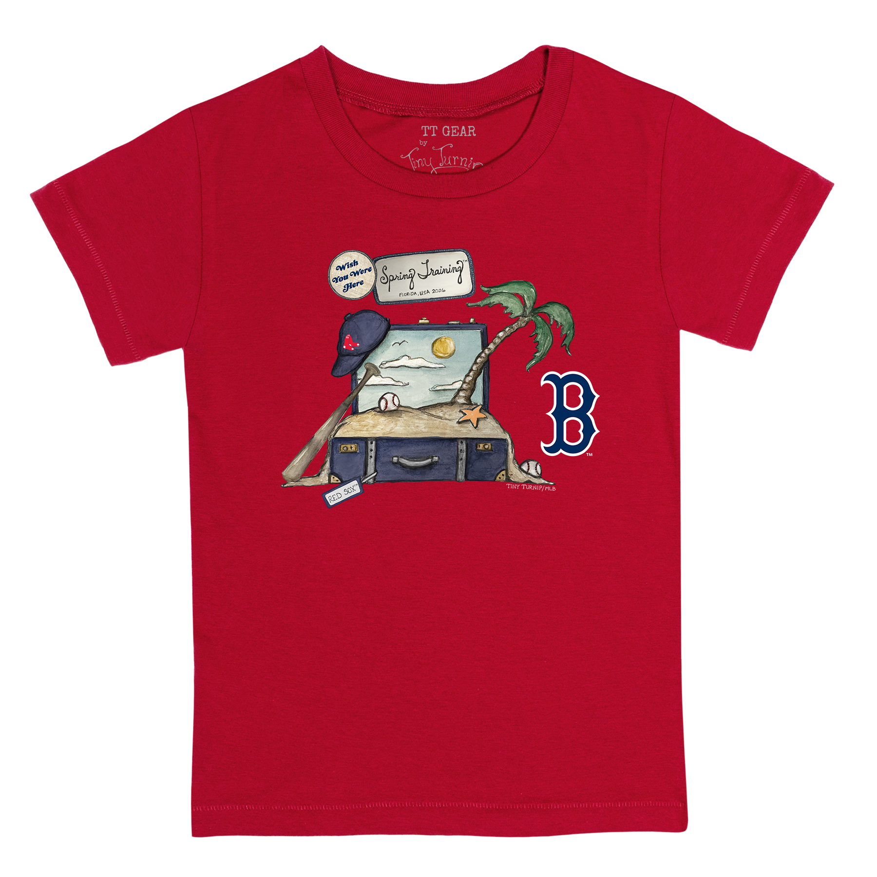 Boston Red Sox Spring Training 2026 Kid's Tee Shirt - Tiny Turnip
