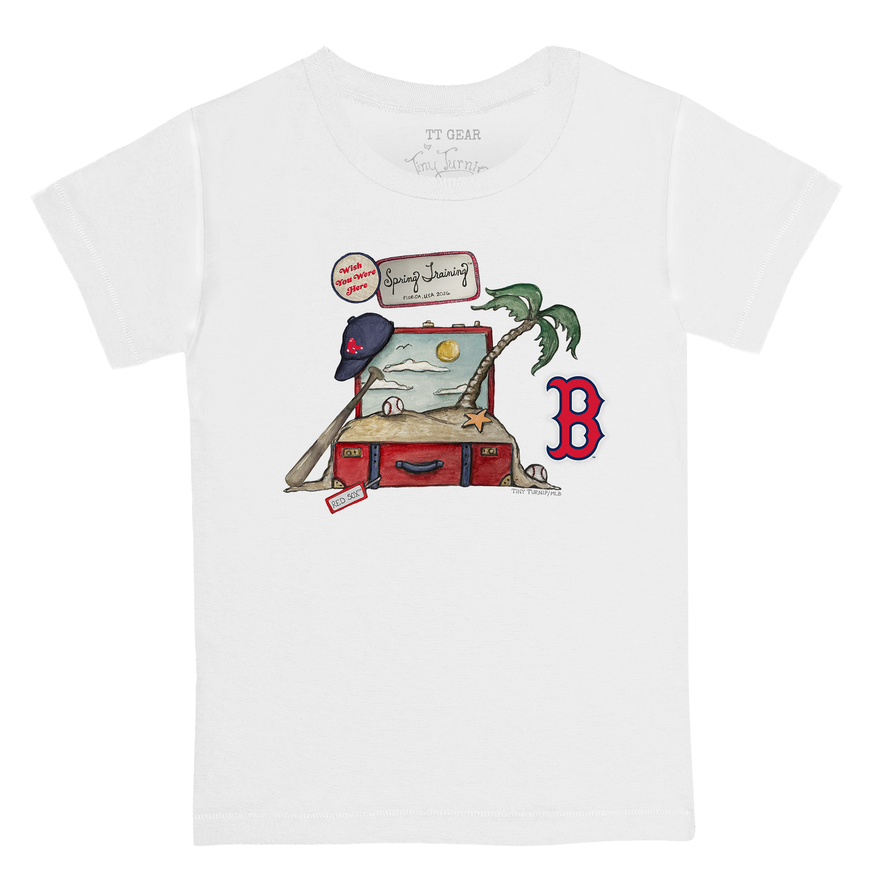 Boston Red Sox Spring Training 2026 Kid's Tee Shirt - Tiny Turnip