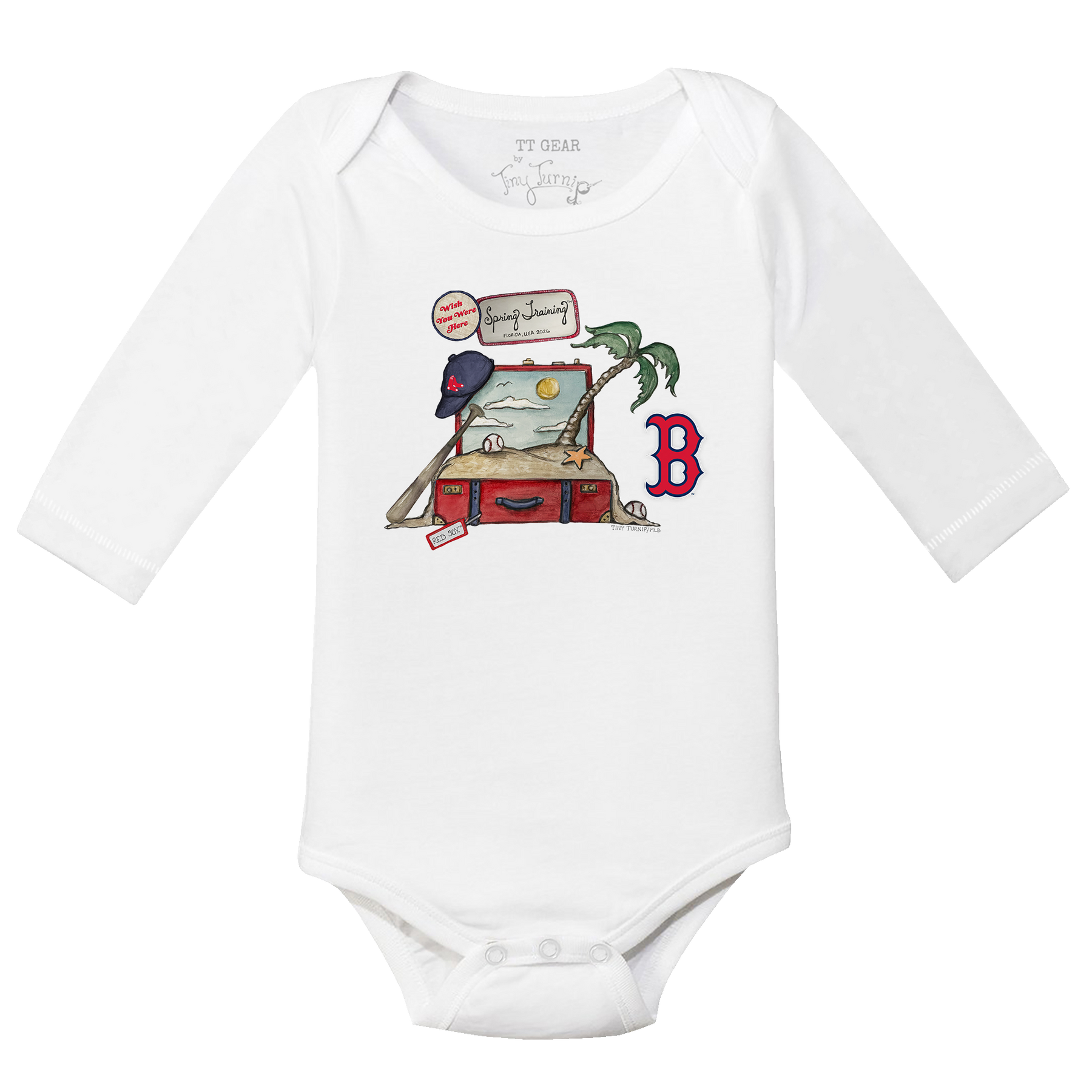 Boston Red Sox Spring Training 2026 Long Sleeve Snapper - Tiny Turnip