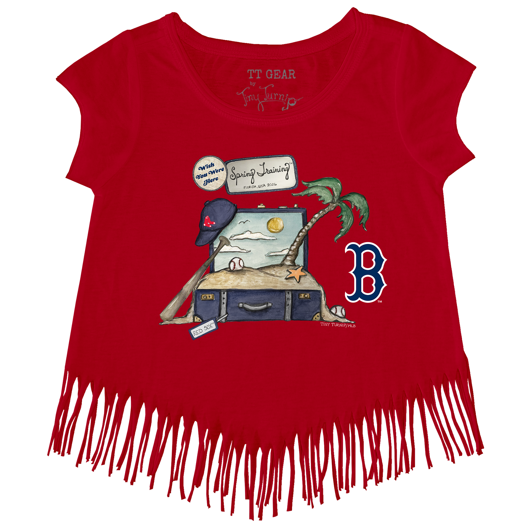 Boston Red Sox Spring Training 2026 Fringe Tee - Tiny Turnip