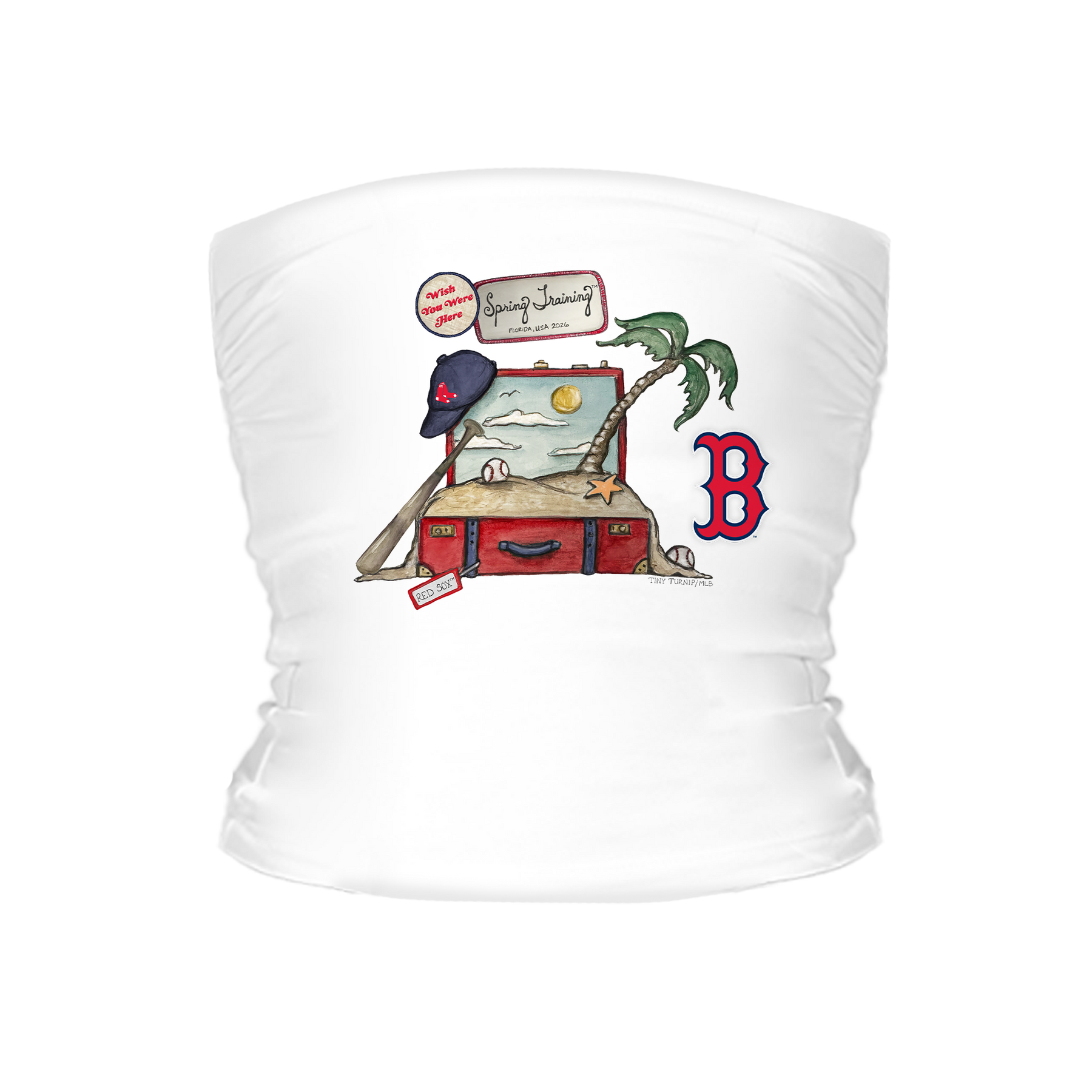 Boston Red Sox Spring Training 2026 Tube Top - Tiny Turnip