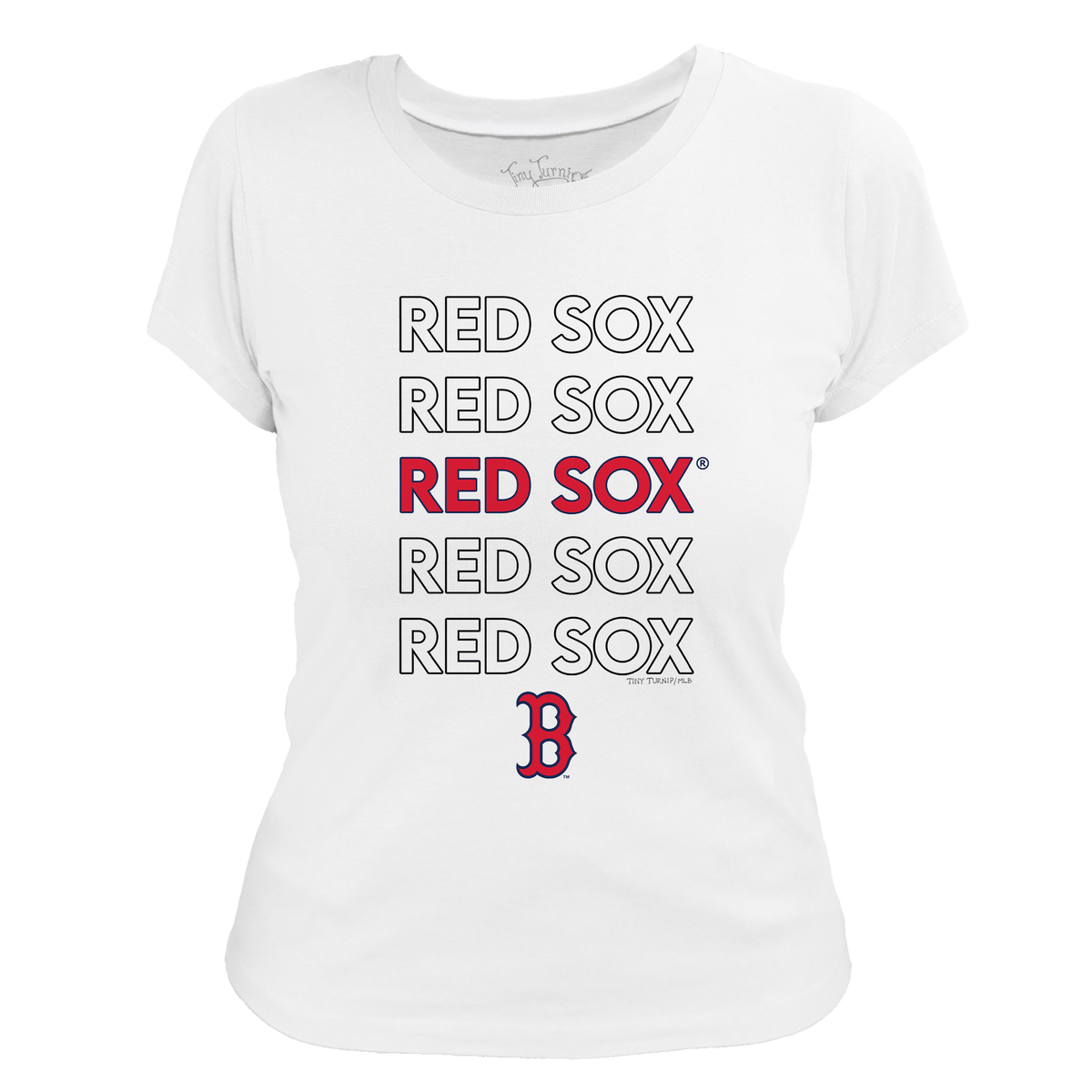 Boston Red Sox Stacked Tee Shirt