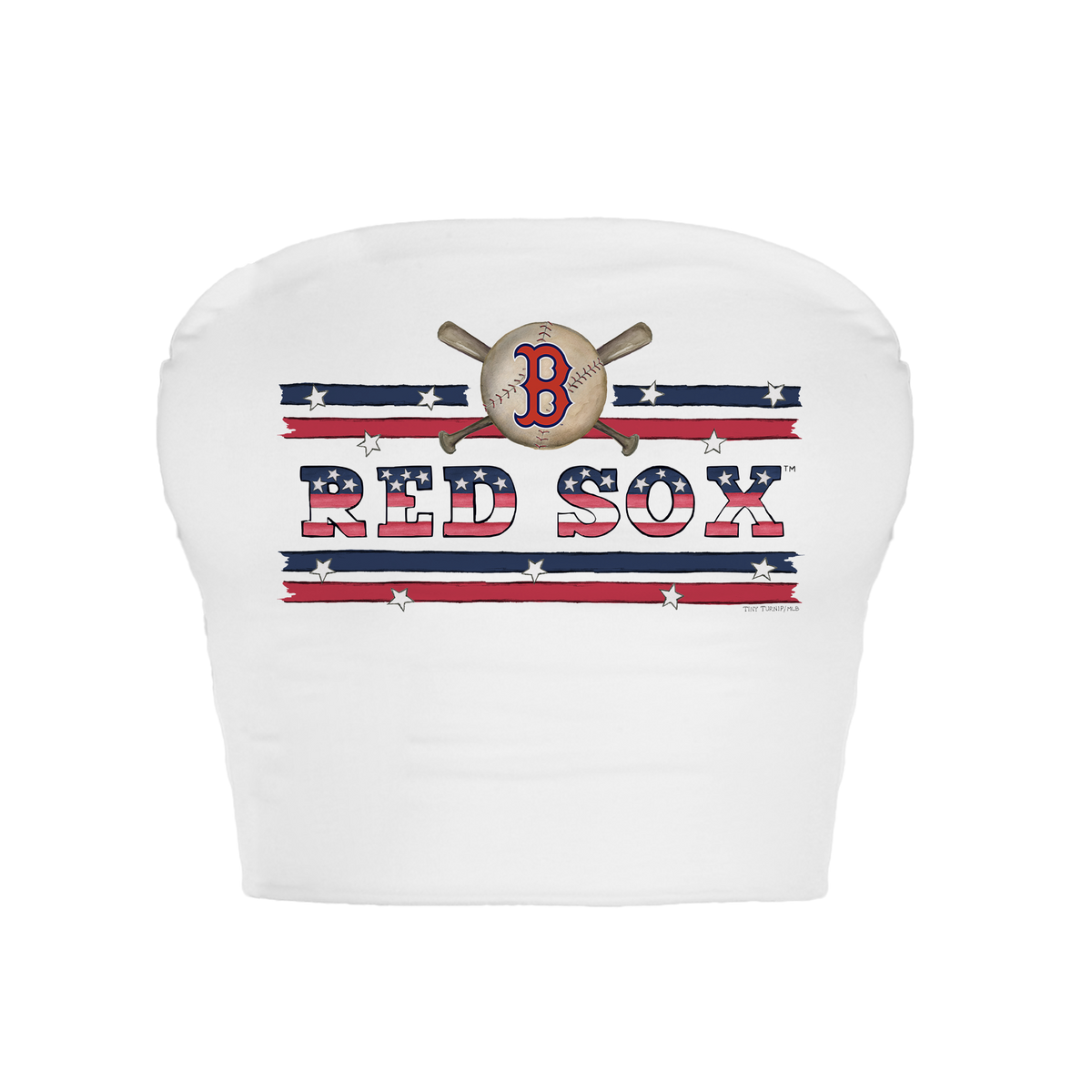 Boston Red Sox Stars and Stripes Crop Tube Top