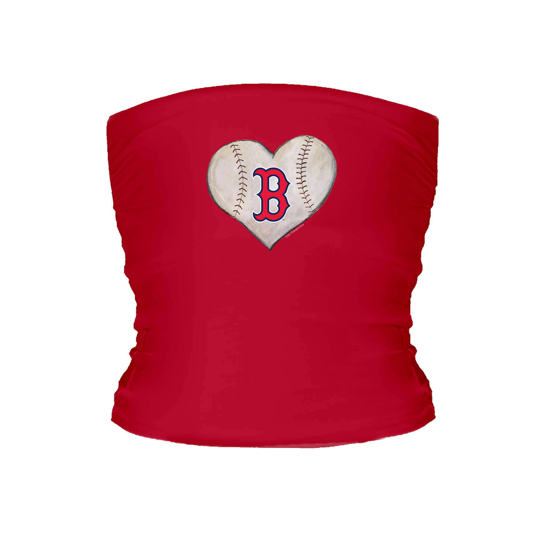 Boston Red Sox Stitched Heart Tube Top - Tiny Turnip