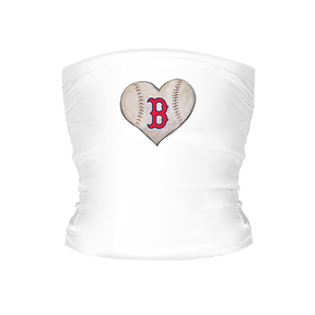 Boston Red Sox Stitched Heart Tube Top - Tiny Turnip