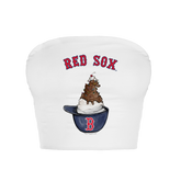 Boston Red Sox Sundae Helmet Crop Tube Top