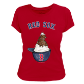 Boston Red Sox Sundae Helmet Women's Tee Shirt