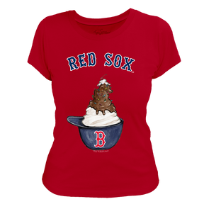 Boston Red Sox Sundae Helmet Women's Tee Shirt