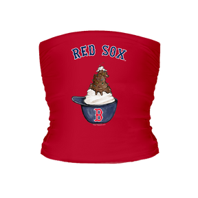 Boston Red Sox Sundae Helmet Tube Top - Tiny Turnip
