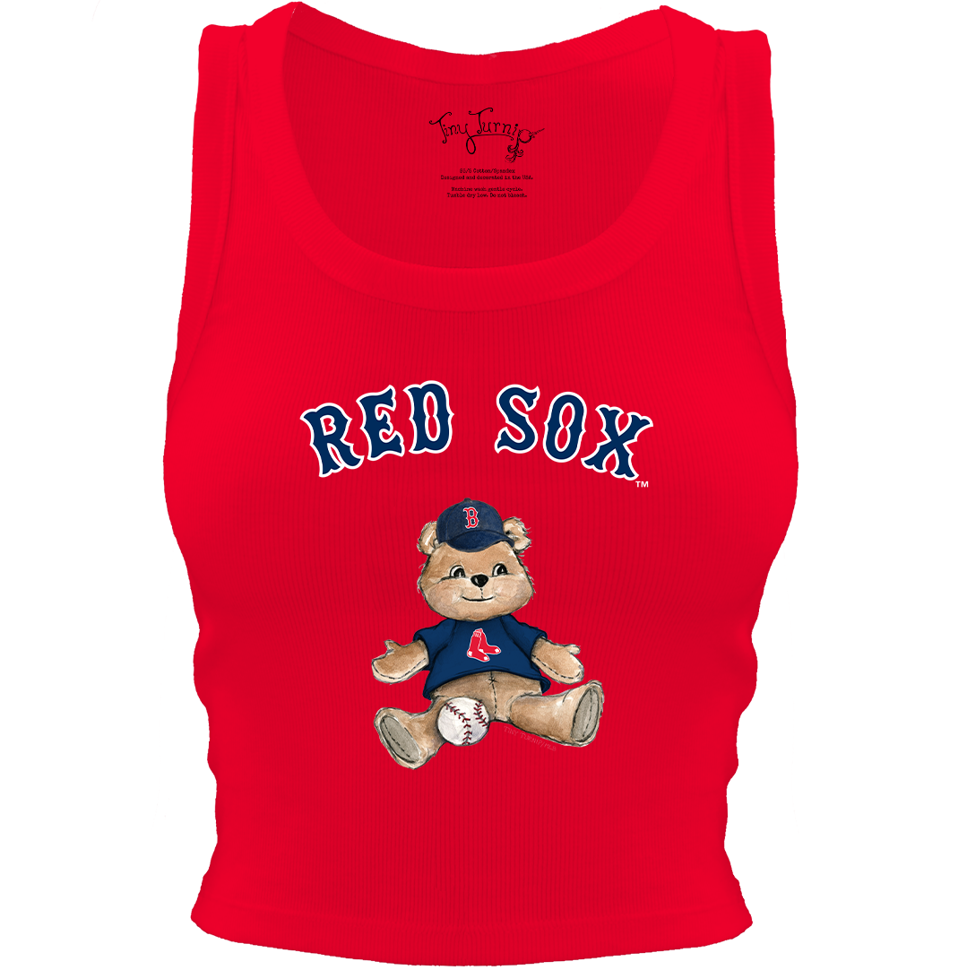 Boston Red Sox Teddy Crop Tank - Tiny Turnip