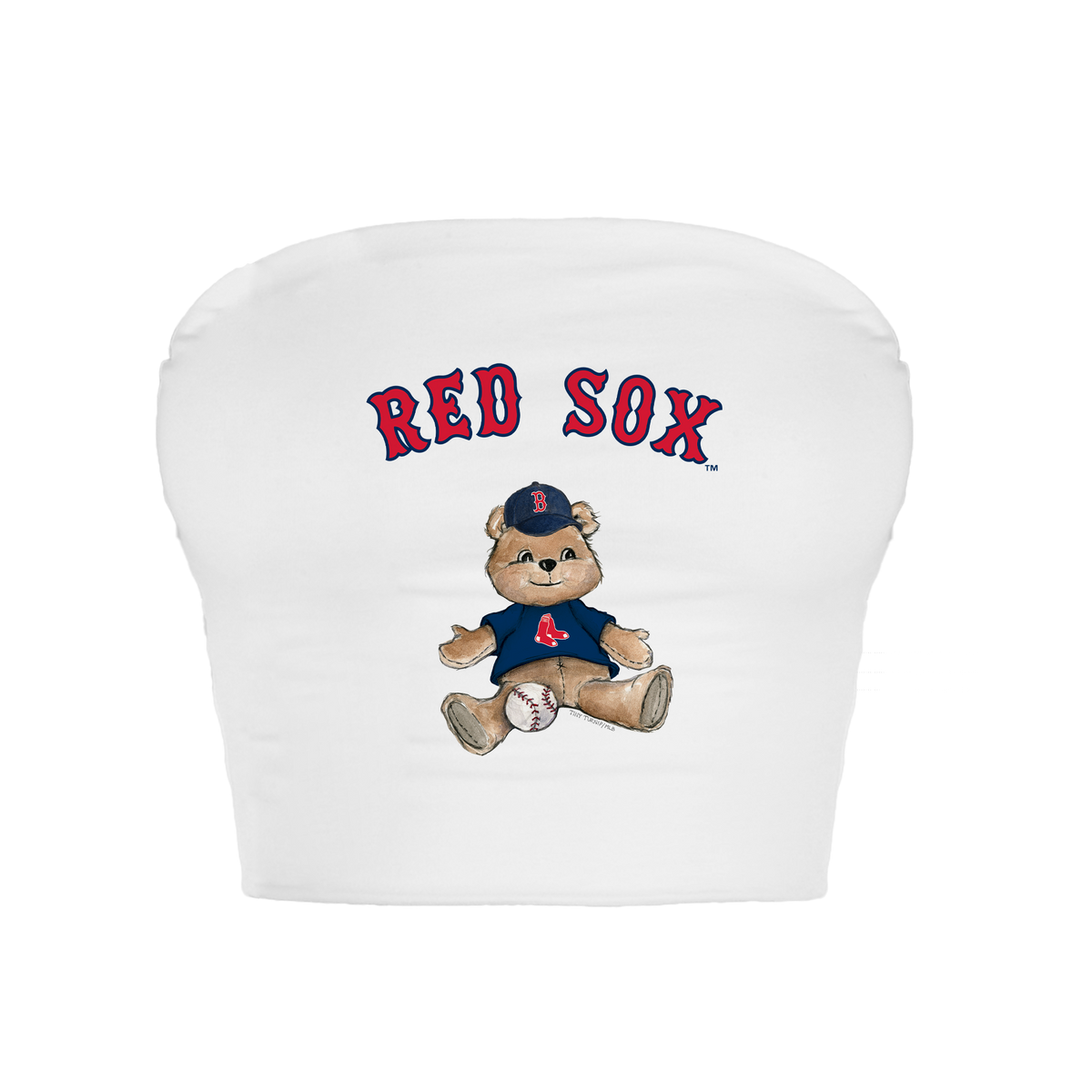 Boston Red Sox Teddy Crop Tube Top