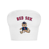 Boston Red Sox Teddy Crop Tube Top