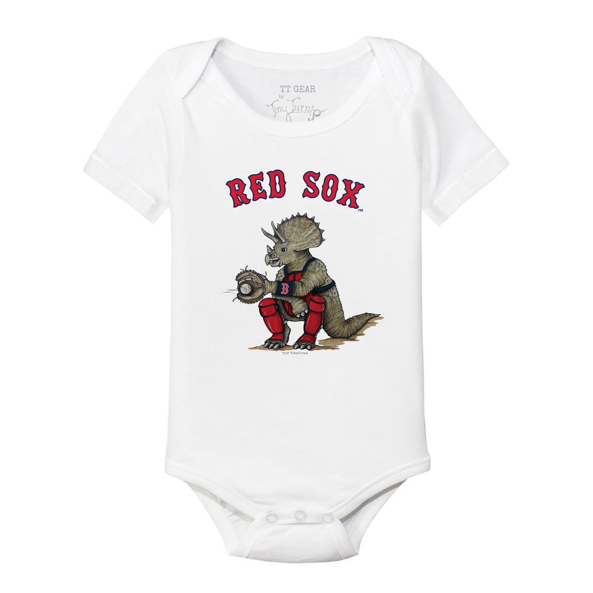 Boston Red Sox Triceratops Short Sleeve Snapper