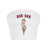 Boston Red Sox Triple Scoop Crop Tube Top