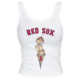 Boston Red Sox Triple Scoop Ribbed Tank - Tiny Turnip