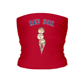 Boston Red Sox Triple Scoop Tube Top - Tiny Turnip