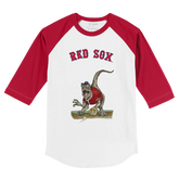 Boston Red Sox Velociraptor 3/4 Red Sleeve Raglan