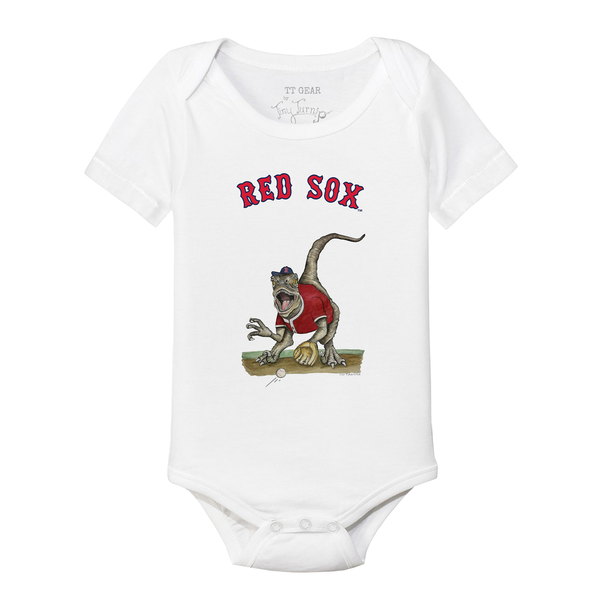 Boston Red Sox Velociraptor Short Sleeve Snapper