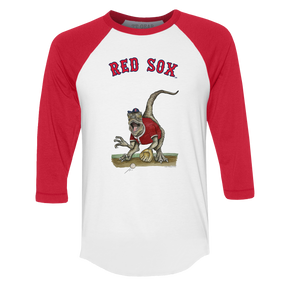 Boston Red Sox Velociraptor 3/4 Red Sleeve Raglan