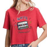 VIP Boston Red Sox Postseason '26 Vintage Crop Tee - Tiny Turnip