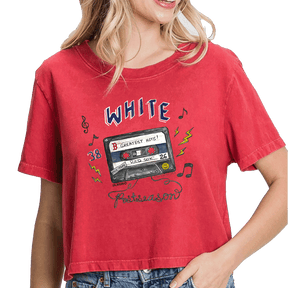 VIP Boston Red Sox Postseason '26 Vintage Crop Tee - Tiny Turnip