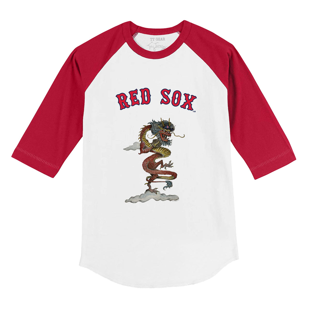 Boston Red Sox 2024 Year of the Dragon 3/4 Red Sleeve Raglan
