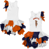 VIP Football: Triple Scoop w/ Name - Falling Mesh Dress - Tiny Turnip