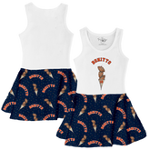 VIP Football: Triple Scoop w/ Name - Tank Swing Dress - Tiny Turnip