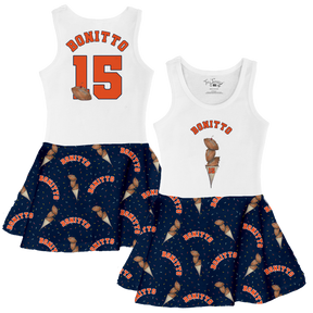 VIP Football: Triple Scoop w/ Name - Tank Swing Dress - Tiny Turnip