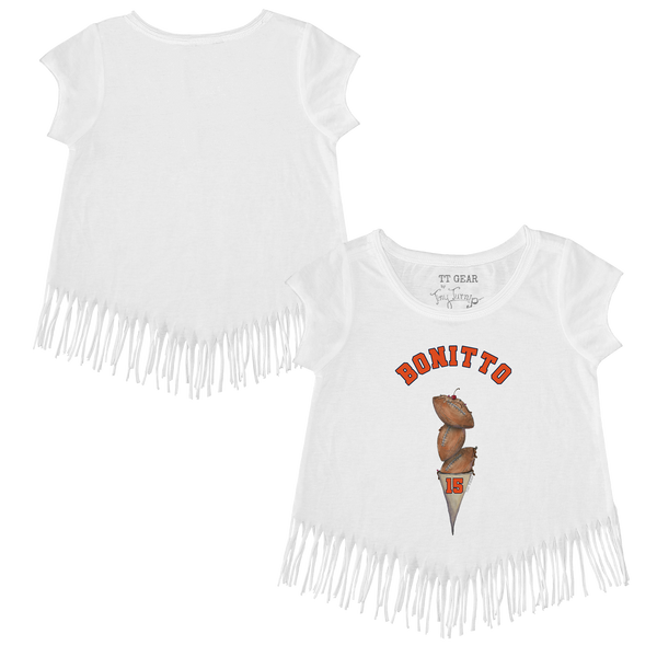 VIP Football: Triple Scoop w/ Name - Fringe Tee - Tiny Turnip