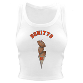 VIP Football: Triple Scoop w/ Name - Crop Tank - Tiny Turnip