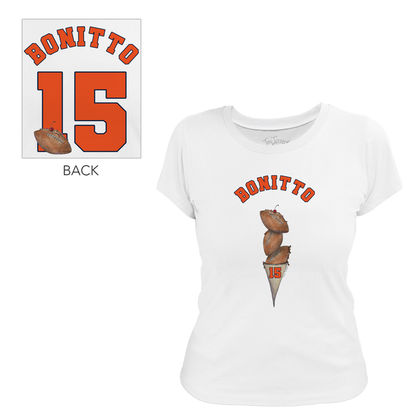 VIP Football: Triple Scoop w/ Name - Women's Tee Shirt - Tiny Turnip
