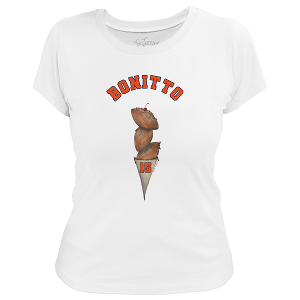 VIP Football: Triple Scoop w/ Name - Women's Tee Shirt - Tiny Turnip