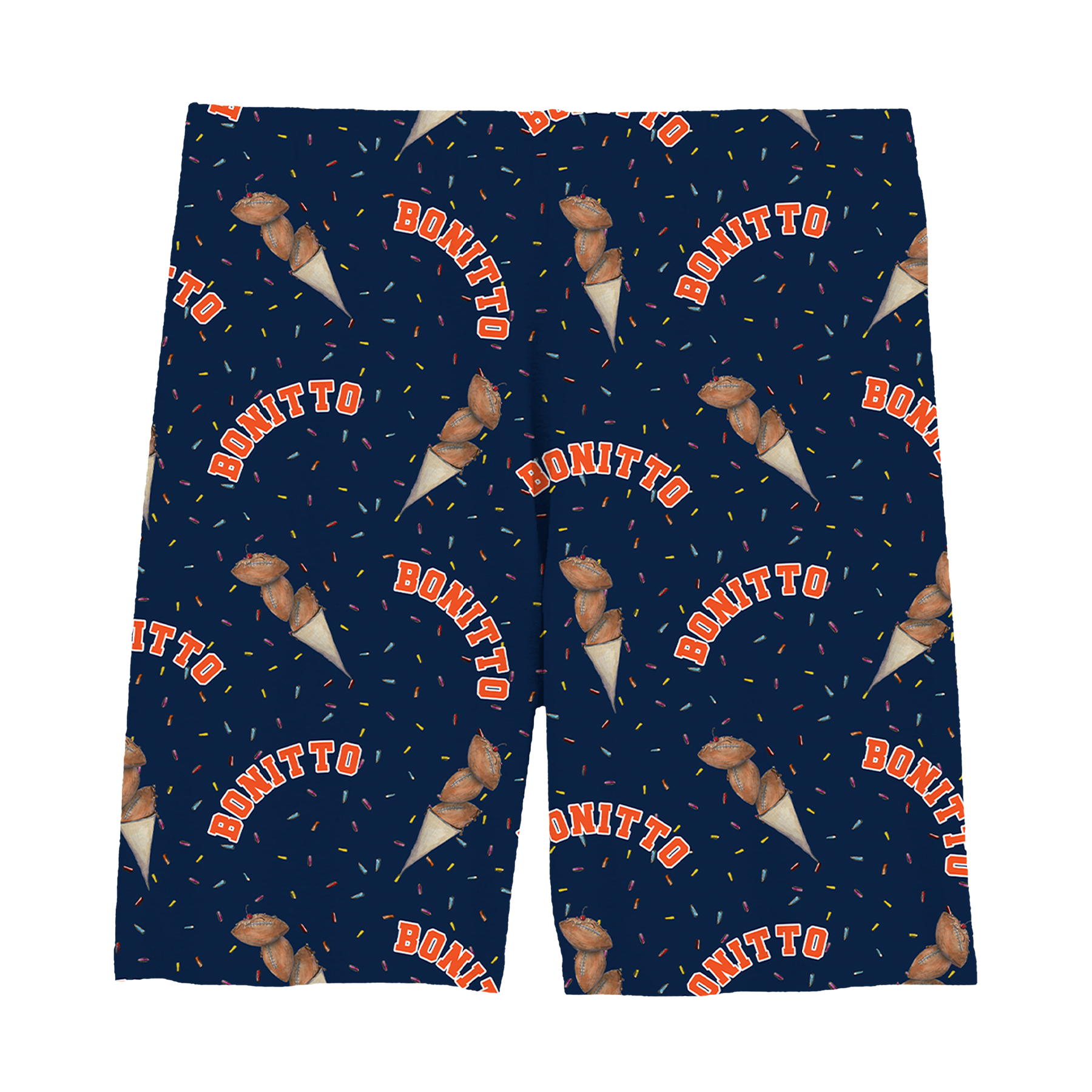 VIP Football: Triple Scoop w/ Name - Girl Shorts - Tiny Turnip
