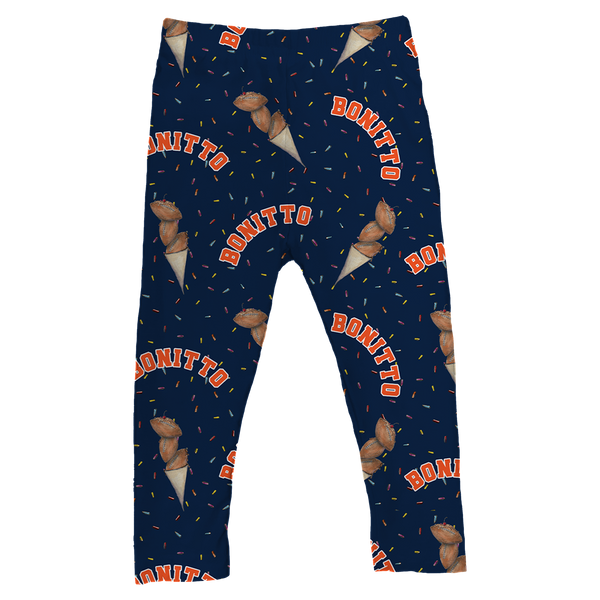 VIP Football: Triple Scoop w/ Name - Leggings - Tiny Turnip