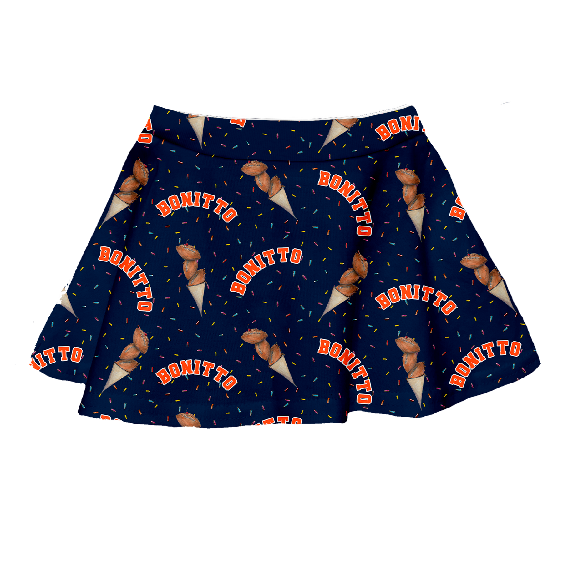 VIP Football: Triple Scoop w/ Name - Skirt - Tiny Turnip