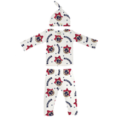 VIP Baseball Bow w/ Name - Long Sleeve Layette Set - Tiny Turnip