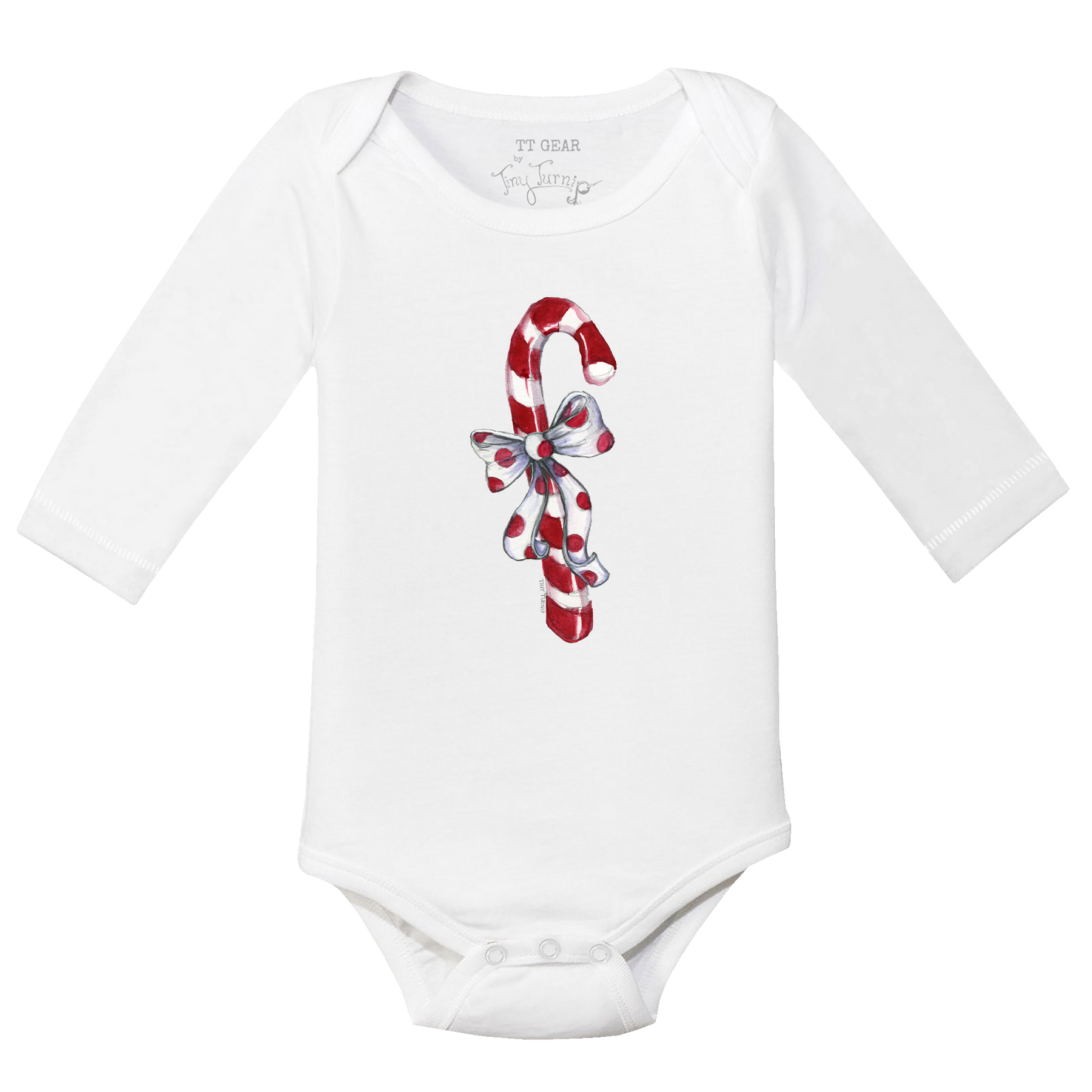 Candy Cane Long-Sleeve Snapper