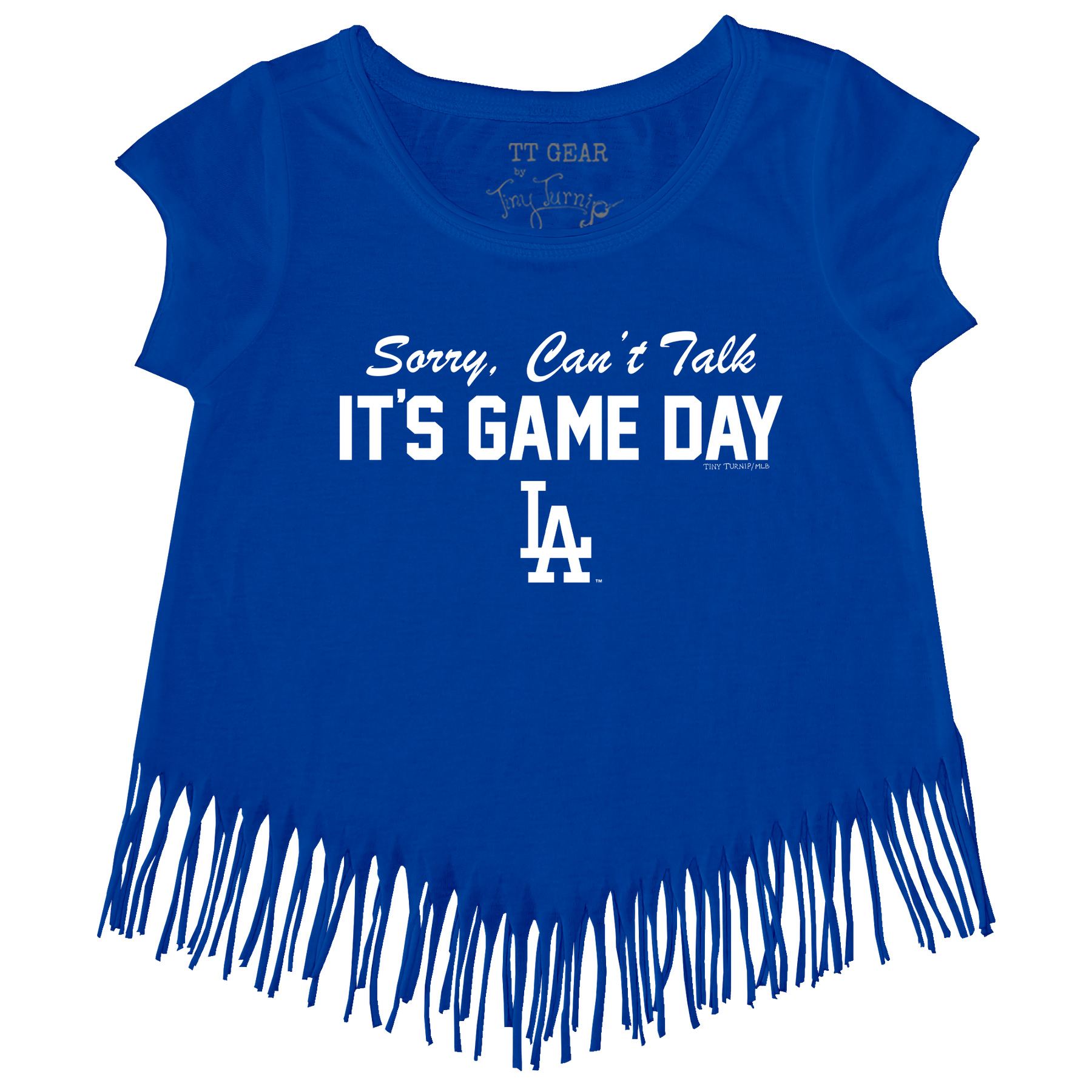LA Dodgers Chelsea Freeman Game Day Fringe Tee - Tiny Turnip