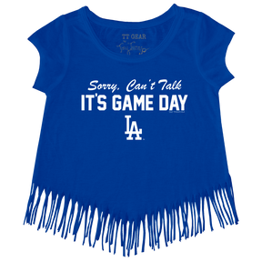 LA Dodgers Chelsea Freeman Game Day Fringe Tee - Tiny Turnip