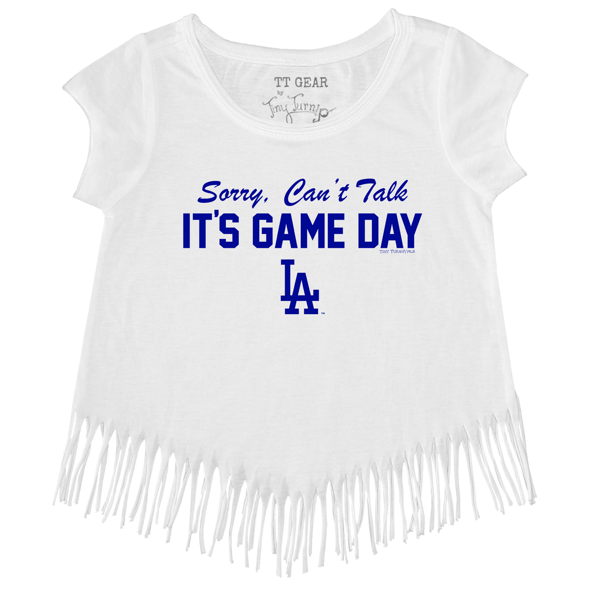 LA Dodgers Chelsea Freeman Game Day Fringe Tee - Tiny Turnip